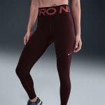Nike W Pro Sculpt High-Waisted Full-Length Leggings burgundy crush/white