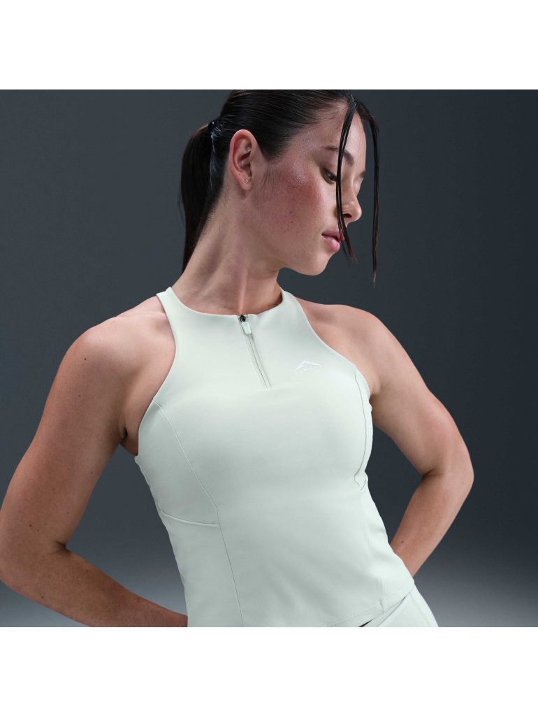 Nike Trail Women's Medium-Support Padded Sports Bra Tank Top light silver