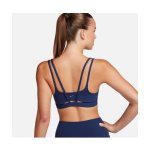 Nike Zenvy Strappy Women's Light-Support Padded Sports Bra midnight navy/white