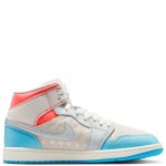 Jordan WMNS Air 1 MID sail/blue chill/hot lava