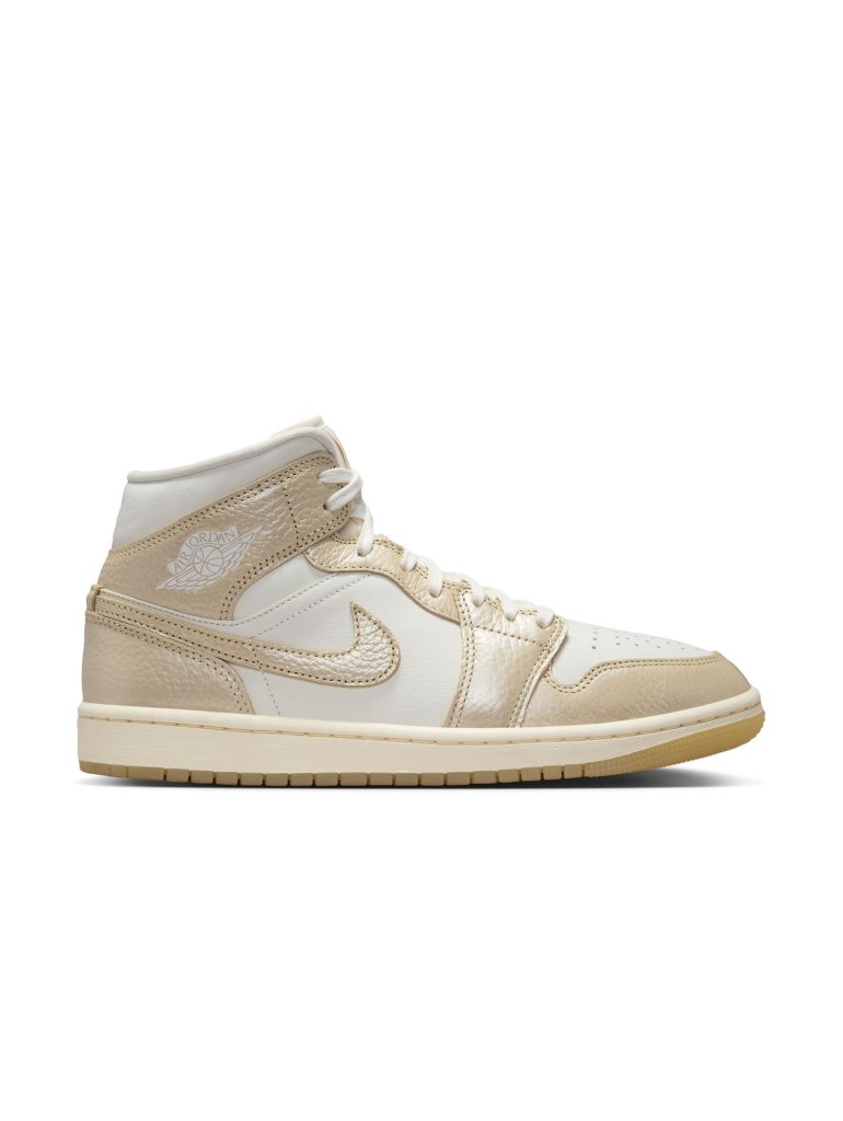 Jordan WMNS Air 1 MID SE sail/team gold/pale ivory