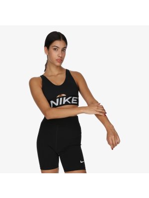 Nike W Pro Indy Plunge Medium Support Padded Sports Bra black/white
