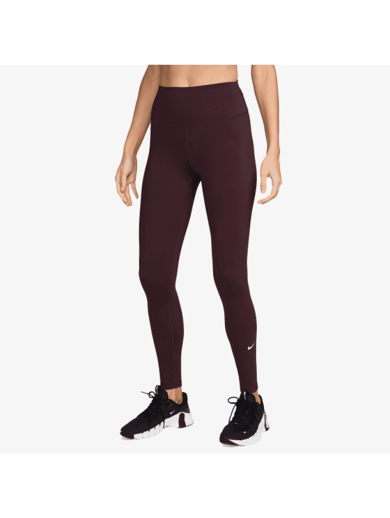 Nike W One High Waisted Full Lenght Leggings burgundy