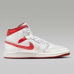 Jordan Air 1 MID SE white/lobster/dune red/sail