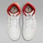 Jordan Air 1 MID SE white/lobster/dune red/sail