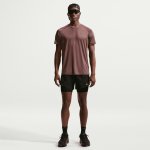 Nike M Stride Plus Dri-FIT ADV Short-Sleeve Running Top tattoo/burgundy crush