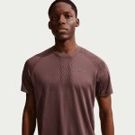 Nike M Stride Plus Dri-FIT ADV Short-Sleeve Running Top tattoo/burgundy crush