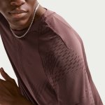 Nike M Stride Plus Dri-FIT ADV Short-Sleeve Running Top tattoo/burgundy crush