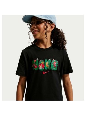 Nike Sportswear Big Kids' T-Shirt black/red/yellow