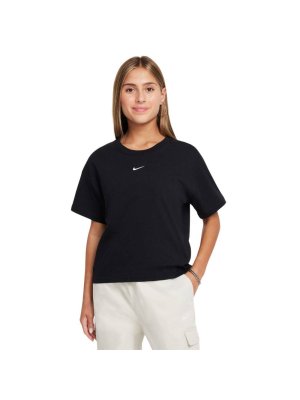 Nike Sportswear Essential Loose Fit Older Kids' (Girls') T-Shirt black