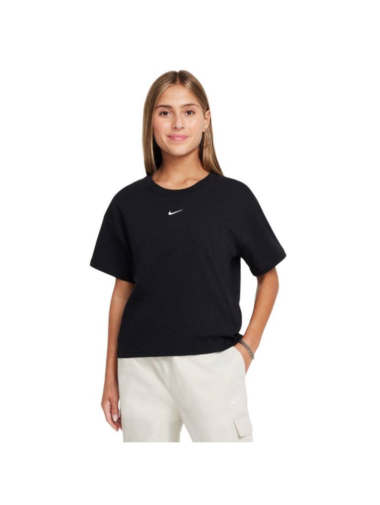 Nike Sportswear Essential Loose Fit Older Kids' (Girls') T-Shirt black