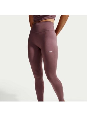Nike W One Seamless Front High-Waisted Full-Length Leggings tatto/white