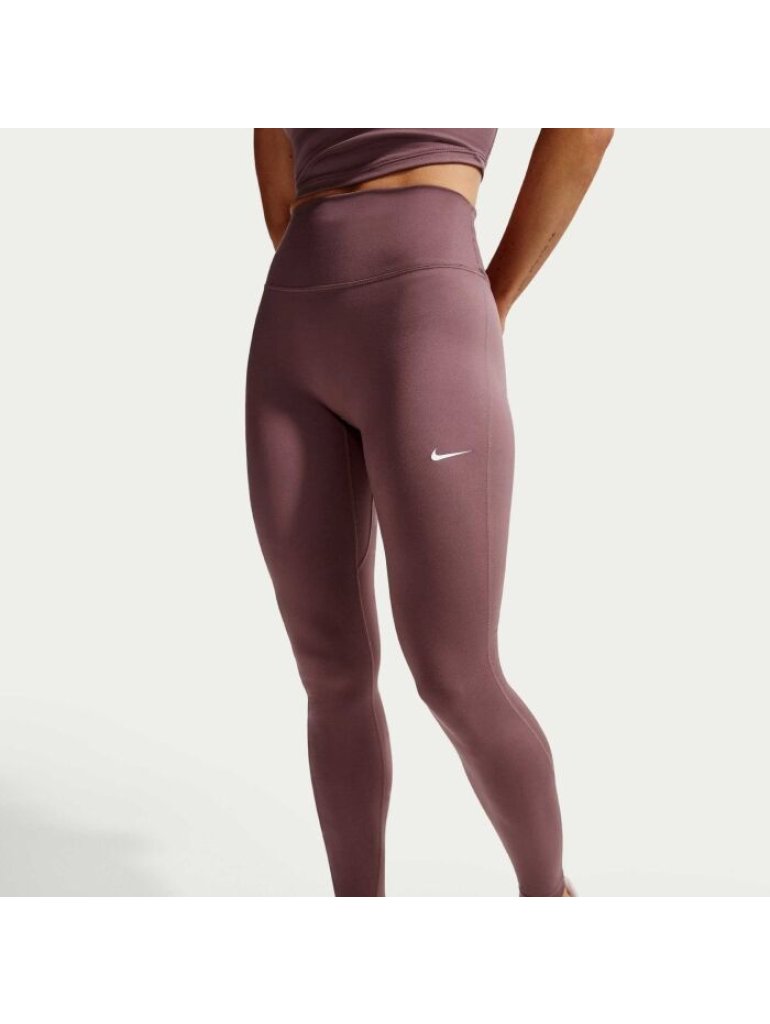 Nike W One Seamless Front High-Waisted Full-Length Leggings tatto/white